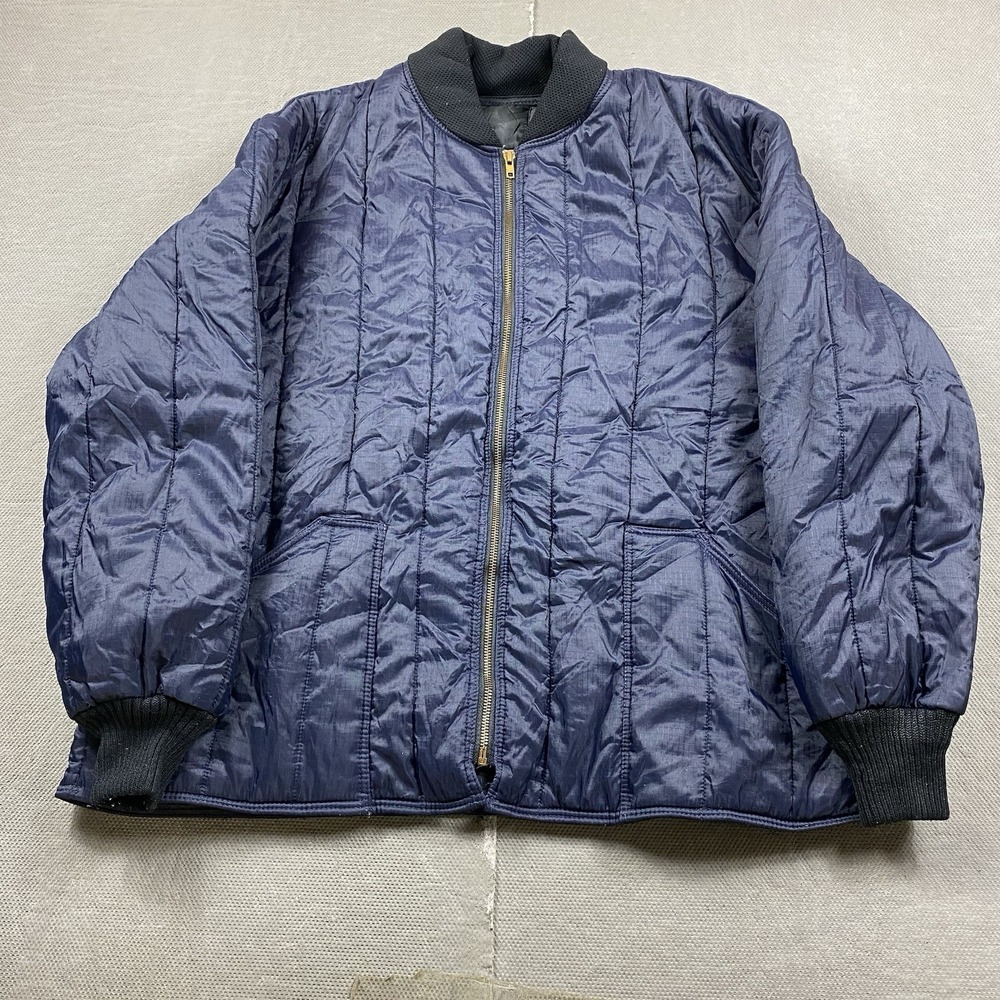 Vintage Walls Blizzard-Pruf Jacket Mens XL Quilted Insulated Workwear USA Blue